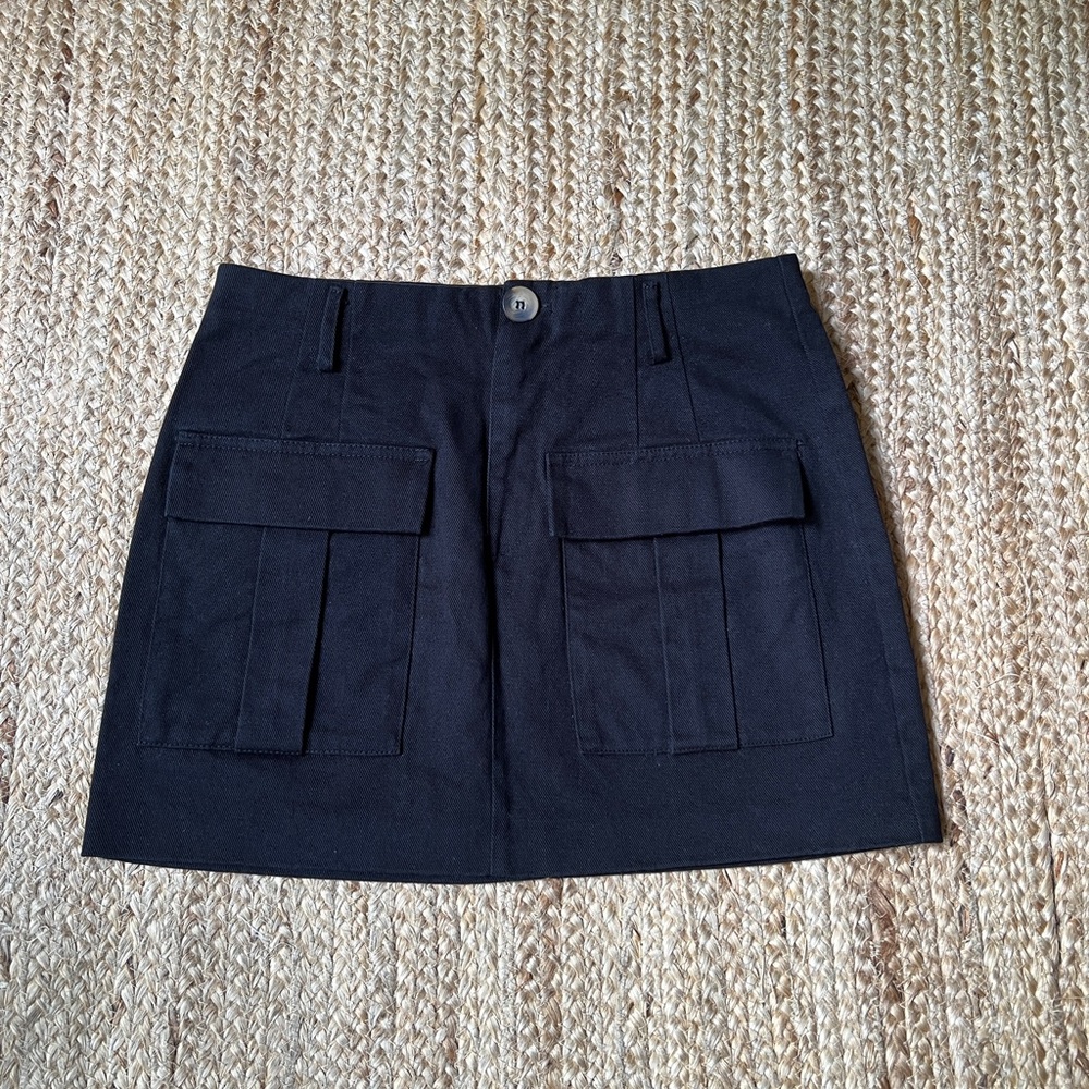 Zara Black Mini Skirt 100% Cotton